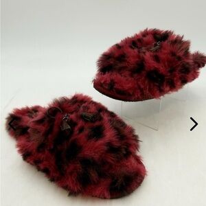 Coach Zoe Slipper W/ Ocelot Print Size 8.5
